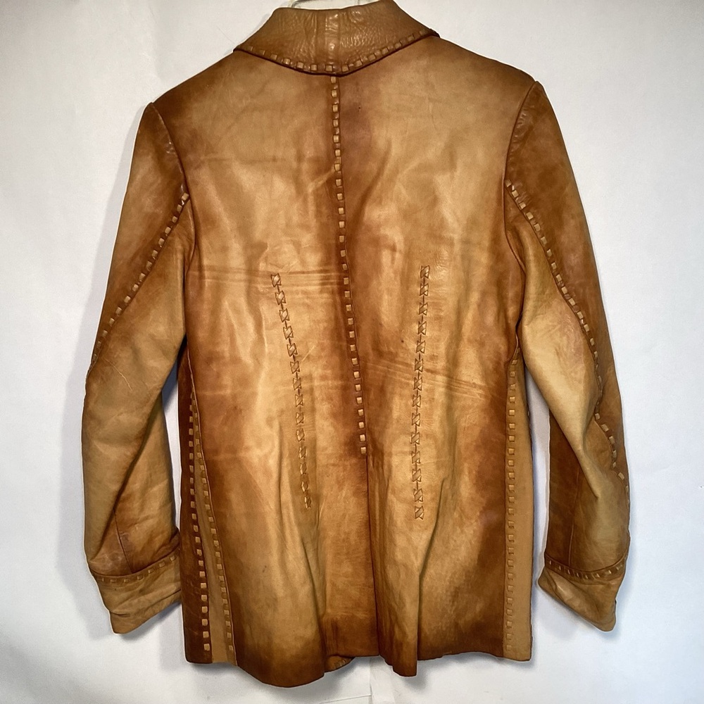 Vintage The Leather Ranch  Western Leather Jacket Women’s size medium - Picture 5 of 16